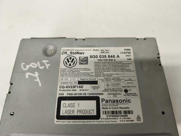 RADIO/NAVI VW/SKODA 5G0035846A - Vue 2